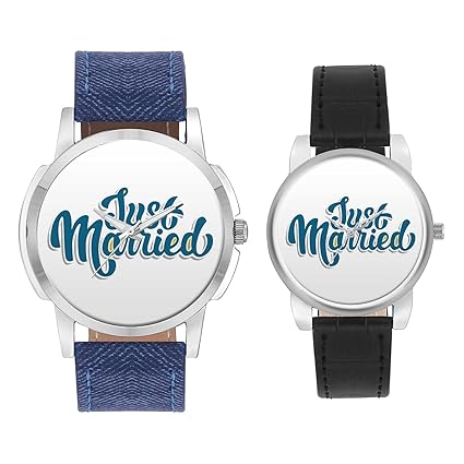 Gifts for Couple, Multicolor Dial Wrist Watch for Men and Women