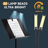 CAHAYA 6 in 1 Sheet Music Stand with Light and Bag CY0194 view 3