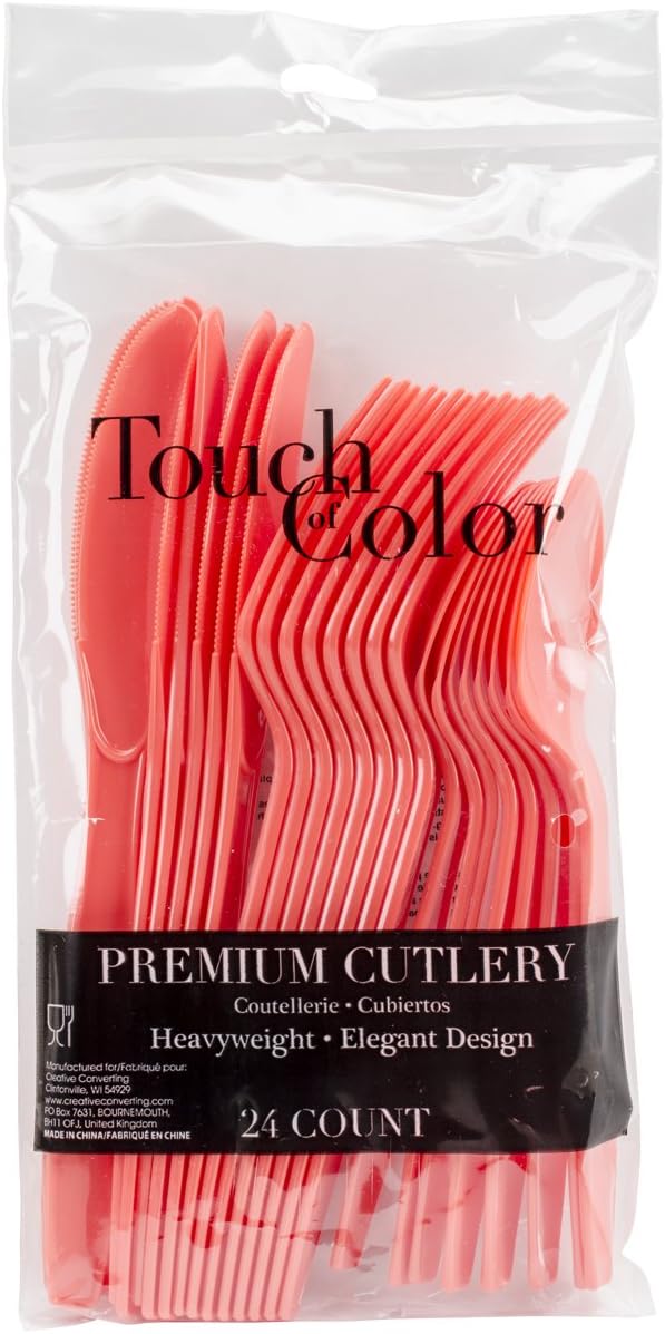 Creative Converting Party Supplies, One Size, Coral