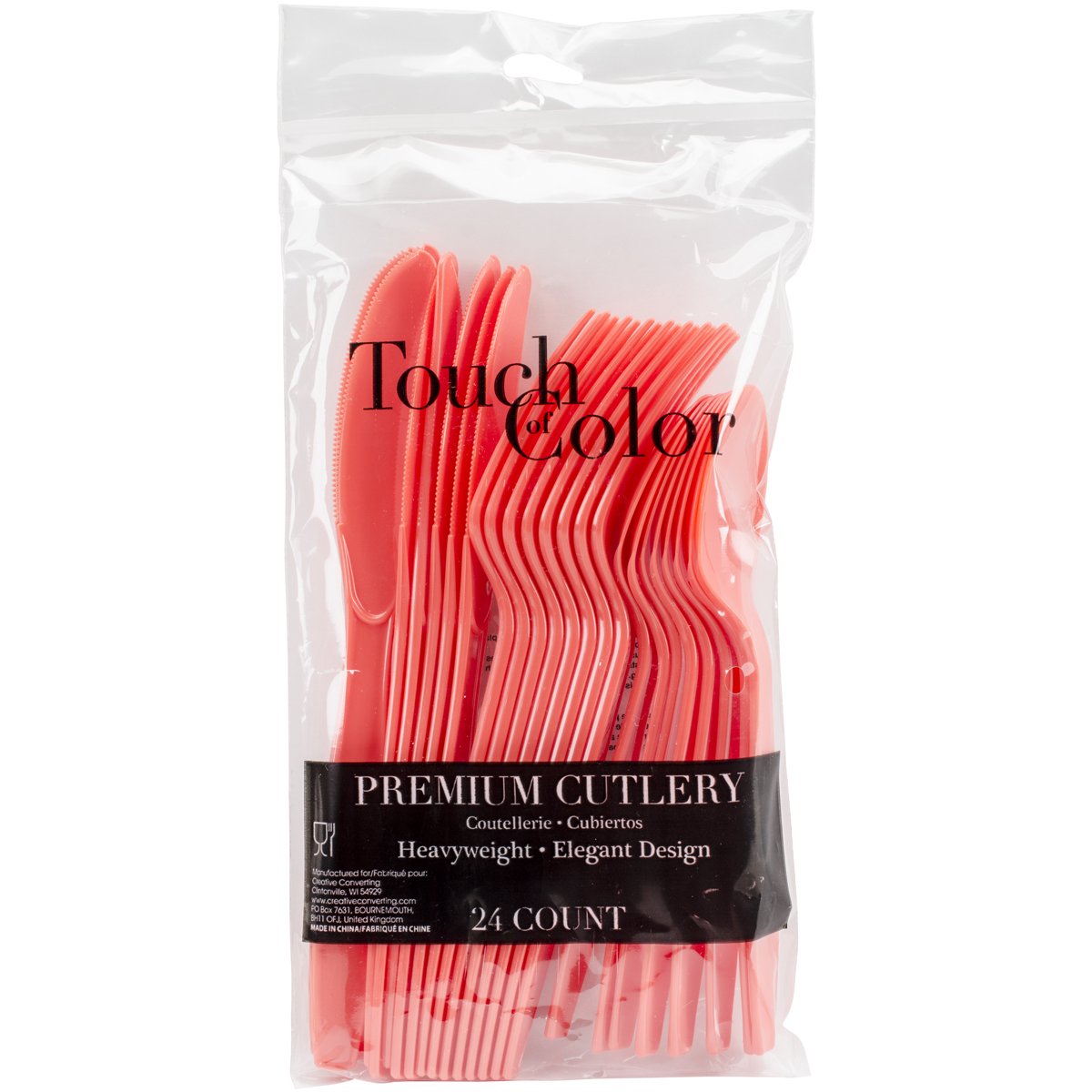 Creative Converting Party Supplies, One Size, Coral