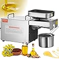 VEVOR Electric Oil Press Machine, 700W Stainless Steel Oil Extractor Machine, 140℃ / 284℉ Constant Temperature, Hot Press Oil Expeller for Pressing Peanuts, Sesame Seeds, Rapeseed, Tea Seeds
