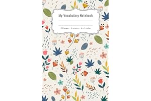 My vocabulary notebook 2 columns: Blank vocabulary journal for 2200 words | 100 pages | 6” x 9” | Abstract cover