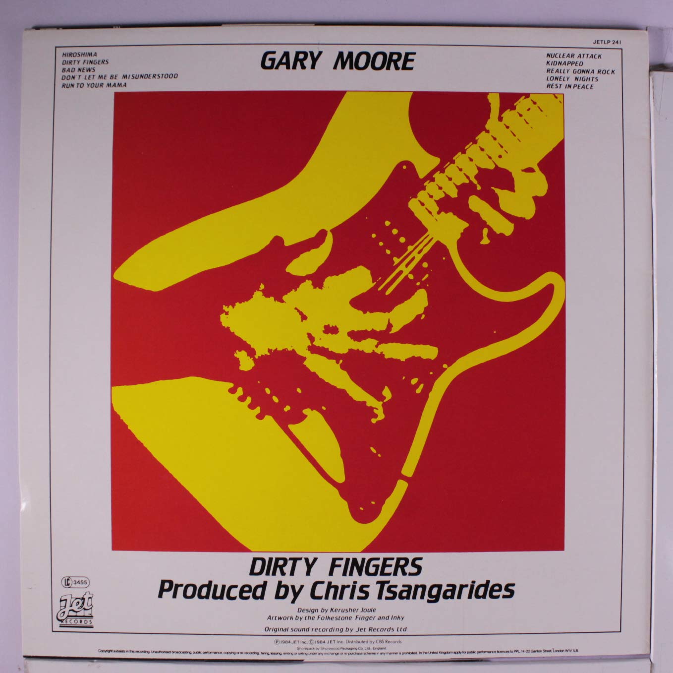 Gary Moore Dirty Fingers Lp Amazon Com Music
