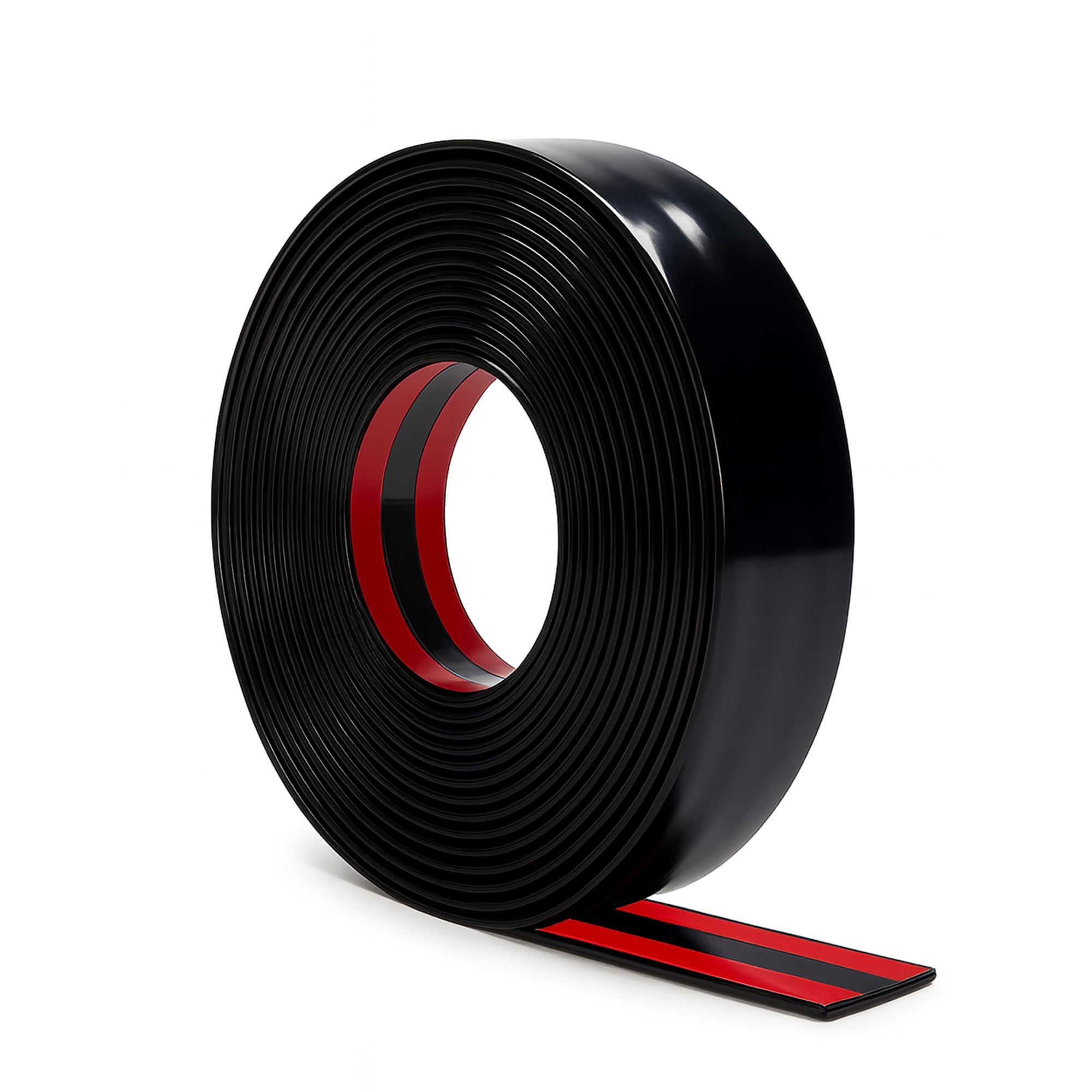 Photo 1 of 16.4FT Glossy Black Body Side Molding Trim - 2" Wide, Self-Adhesive, Scratch-Proof & UV-Protected Automotive Trim for Cars, Trucks, Vans