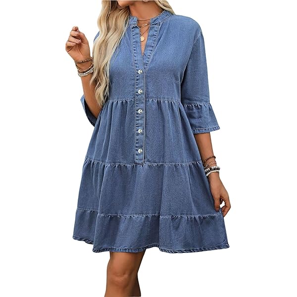 Madewell Women's Airy Denim Seamed Shirtdress in Rinse Wash, Rinse Wash, 2  at Amazon Women's Clothing store