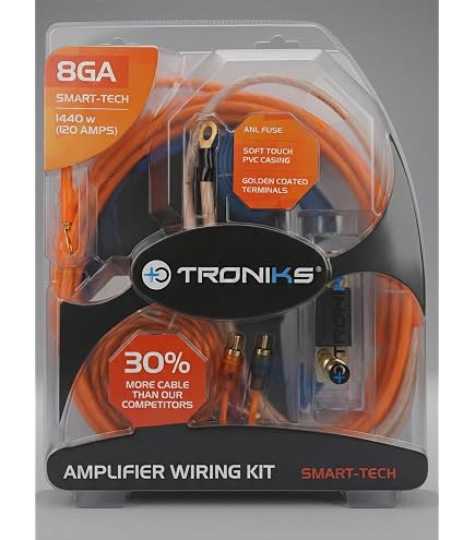 Kit De Cableado Rockville RWK42 4 AWG Para Amplificador De Auto - Incluye 2 Cables RCA, Usado En Buen Estado