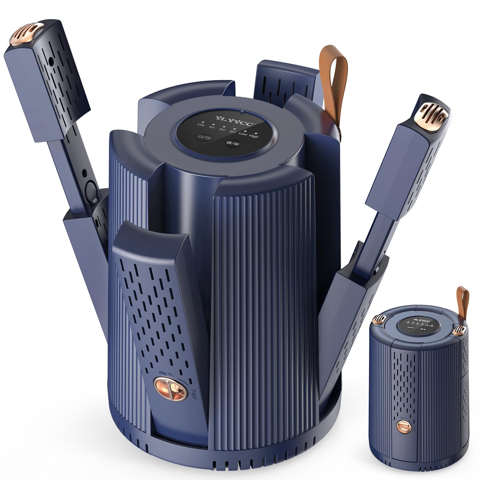 thumbnail image 2 of Costway 4-Shoe Boot Dryer With Timer & Heat Blower – Electric Shoe Dryer For Gloves & Boots 2 of 5
