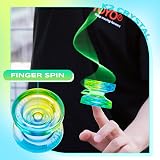 MAGICYOYO Crystal Yoyo K2 Blue Yellow Dual Purpose 2 in 1 Beginner to Expert view 3