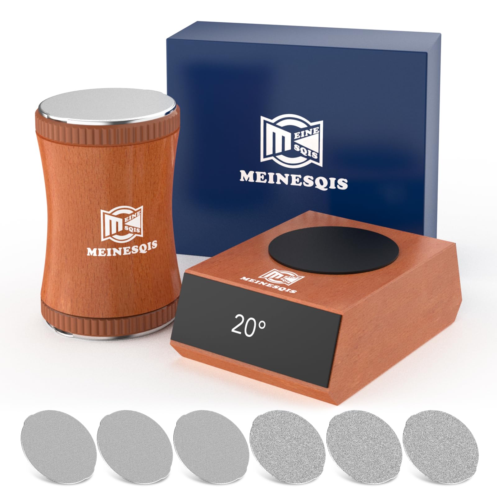 Photo 1 of Knife Sharpener Tool Rolling Knife Sharpener Kit 6 Pcs Diamond Ceramic Disc Knife Sharpener 15 And 20 Degree Magnetic Inclination Kitchen Supplies, Suitable For Any Knife, Is Your Good Idea For Gifts