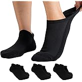Viasox Diabetic Ankle Socks for Women & Men 3 Pack, Low Cut Non Binding, Seamless Neuropathy Socks