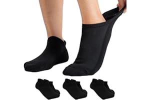 Viasox Diabetic Ankle Socks for Women & Men 3 Pack, Low Cut Non Binding, Seamless Neuropathy Socks