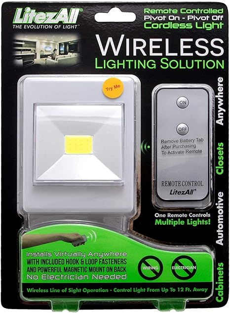 Promier Litezall Wireless Light Switch Pivot Remote Control