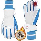 HANDLANDY Insulated Work Gloves Waterproof for Men Women, 3M Thinsulate Ski Gloves Winter Cold Weather Work Gloves Touchscreen (Small, Black)