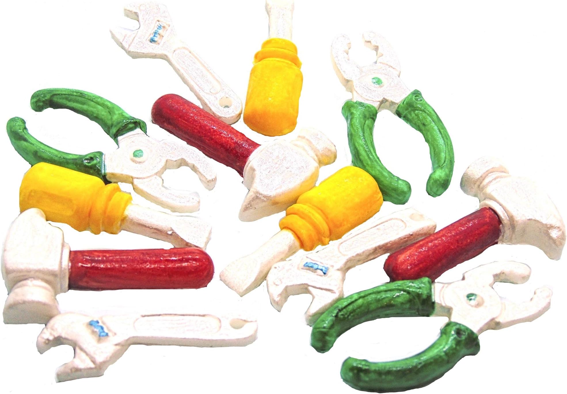 12 Edible DIY Tools Birthday Baby Shower Cupcake Toppers Cake Decorations