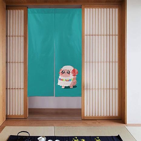 Amazon ちゃちゃまる あつ森 のれん 間仕切り 暖簾 カーテン アニメ キャラクター ロング 遮光 おしゃれ かわいい 玄関 出入り口 キッチン リビング 飲食店 年中使用 グッズ 幅85 丈150cm Danesi のれん オンライン通販