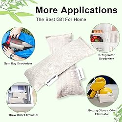 12 Pack Bamboo Charcoal Shoe Deodorizer Bags，Shoe