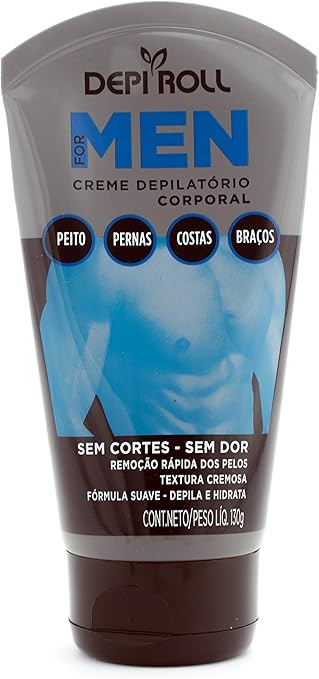Creme Depilatório Corporal For Men 130 g, Depiroll