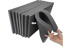 LAFENLIN 8 Pack Gun Case Foams-16 x 12 x 1 Inch, Cuttable Craft Foams Sheets for Crafts, Toolbox, Case Carry Foam Insert, Cushion Foam for Jewelry, Padding Storage Organizer, Black, DIY Craft, Black