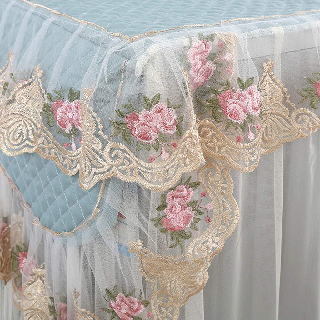 Lace Ruffle Floral Dust Cover for Dryers Washer Laundry Washing Machine