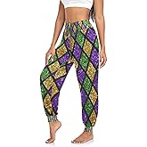 Aflyko Women Boho Trousers Comfy Sweatpants Yoga Urban Dance Workout Pants S-2XL