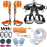 TraVisonyx Tree Climbing Gear, Tree Climbing Spikes，Arborist Equipment for Climbers, Hunting, Fruit Picking ，Logging Etc
