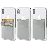3 Pack Adhesive Phone Card Holder, BAIMAHUI Utral