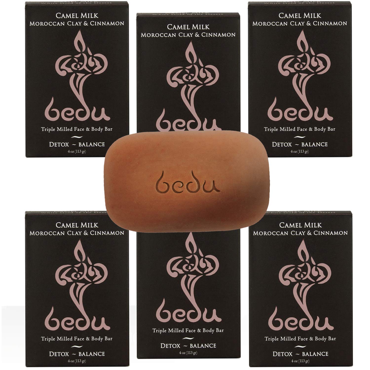 One With Nature Bedu Soap 6 Pack with Camel