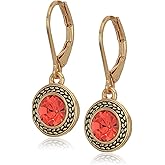 Handmade Bohemian Crystal Leverback Earrings for Women – 925 Silver Plated Lightweight Teardrop Dangle Earrings – Elegant Jewelry Gift for Her