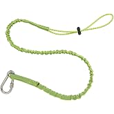 Ergodyne Squids 3101 Tool Lanyard with Stainless Steel Manual Locking Carabiner and Adjustable Loop End, Extended Length, 15 Pounds