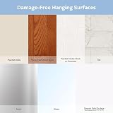 Command Wire Toggle Medium Hook Pack of 6 with 8 Adhesive Strips Transparent view 8