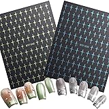 SIMAYKUWA Nail Stickers - Blue Green Star