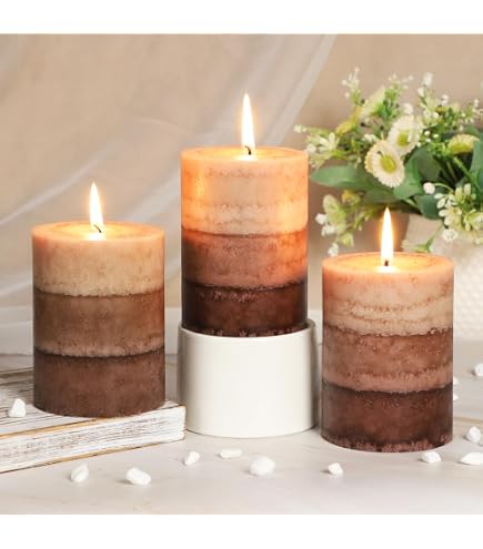 Amazon.com: Indian Tobacco Scented Brown Pillar Candle in Glass : Home &  Kitchen