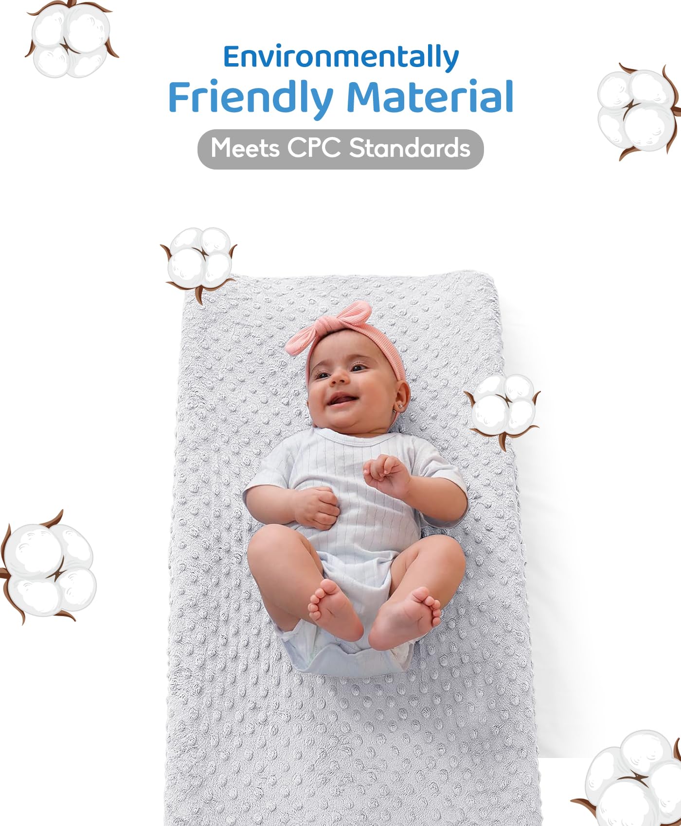 LOONAH Compact Small Changing Pad with Cover - 27