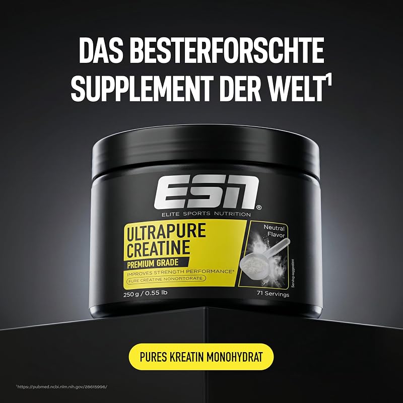 Ultrapure Creatine Monohydrate - geschmacksneutral und vegan - 250 g
