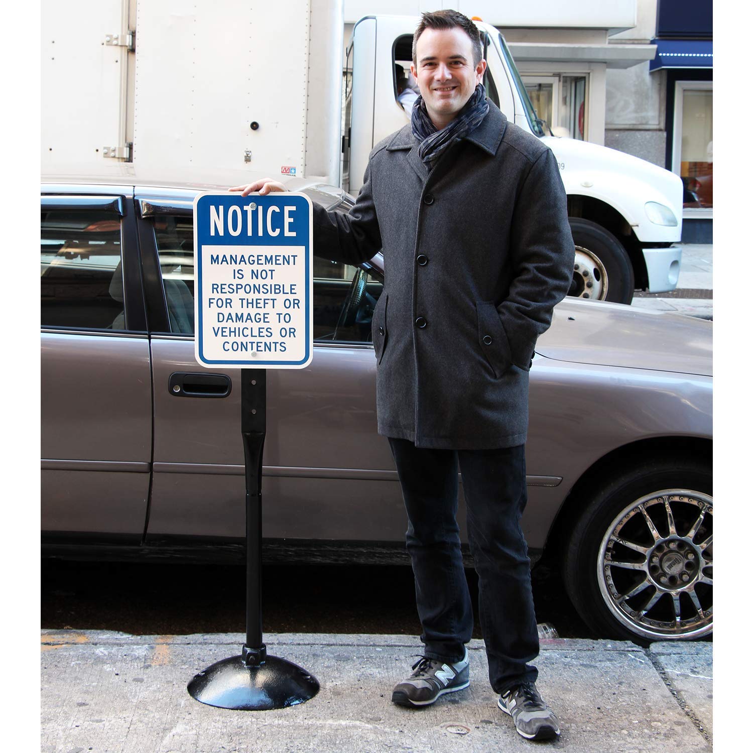 Mua SmartSign - K-BASE-14 Cast Iron Sign Base By | 14” Od Stand With 4 ...