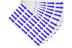 PATIKIL Small Arrow Sticker Label 1.2x0.5", 180 Pcs Adhesive Color Coding Sign Decal for Gas Flow Direction Inspection Defect