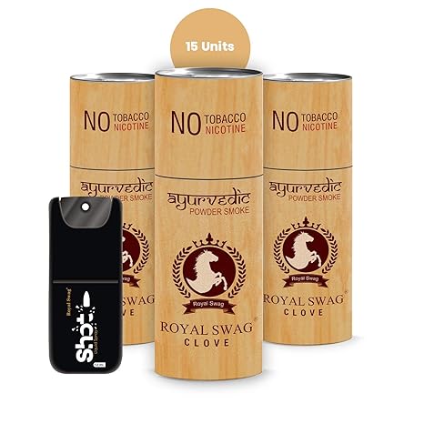 Buy Royal Swag Ayurvedic Cigarette Herbal Cigarette Clove Nicotine Free Tobacco Free Cigarettes With Shot 15 Sticks Shot 1 Online At Low Prices In India Amazon In