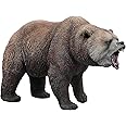 MMOS X JXK Brown Bear Figurine for Collection, Bear Statue Durable Polyresin with Intricate Details, Gifts for Animal Lovers