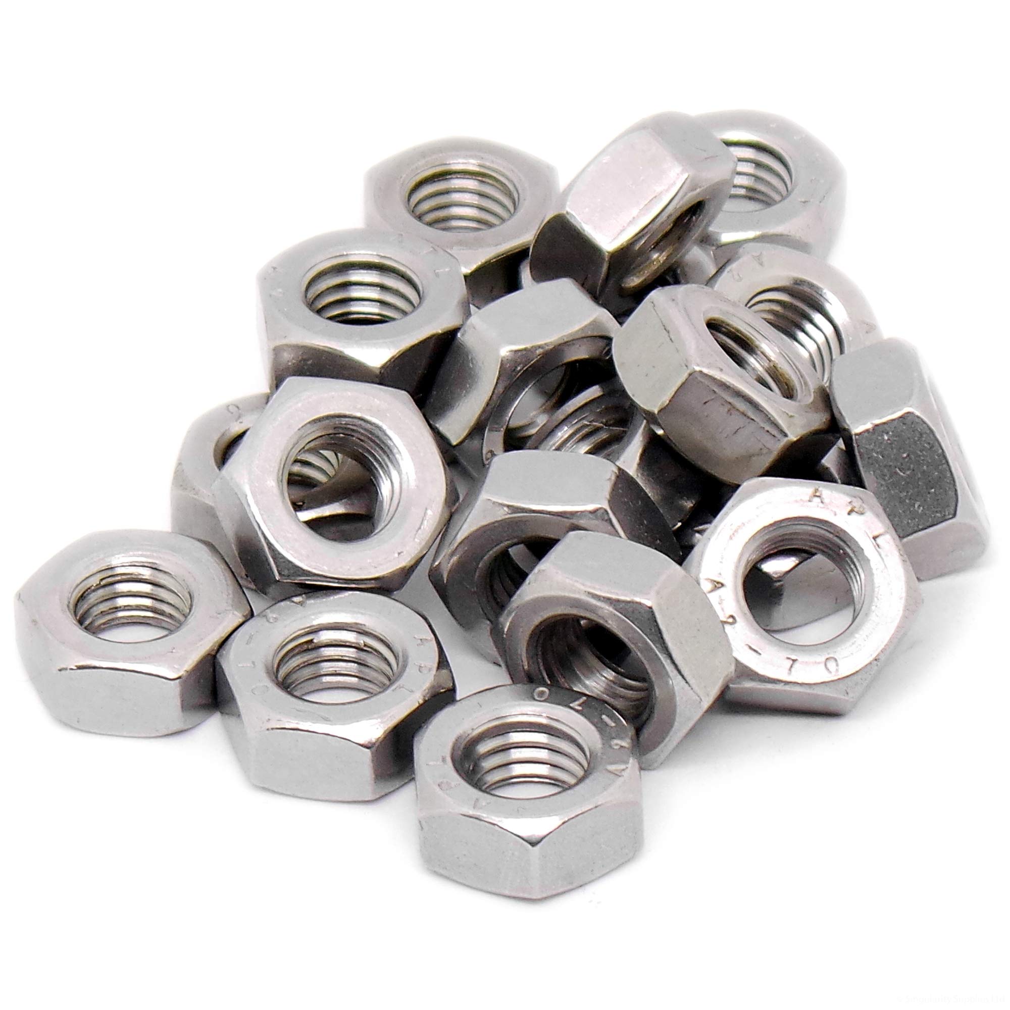 M8 (8mm) Hex Nut - Stainless Steel (A2) (Pack of 20)