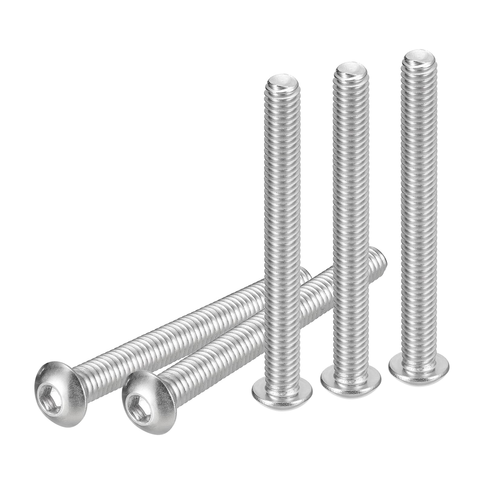 DTGN 5/16-18x3" Button Head Socket Cap Screws - 20Pack - Good for Machine - 304 Stainless Steel 18/8 - Hex Drive Full Thread UNC Fasteners — image 1