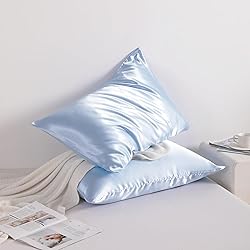 NTBAY 2 Pack Satin King Pillowcases for Hair and