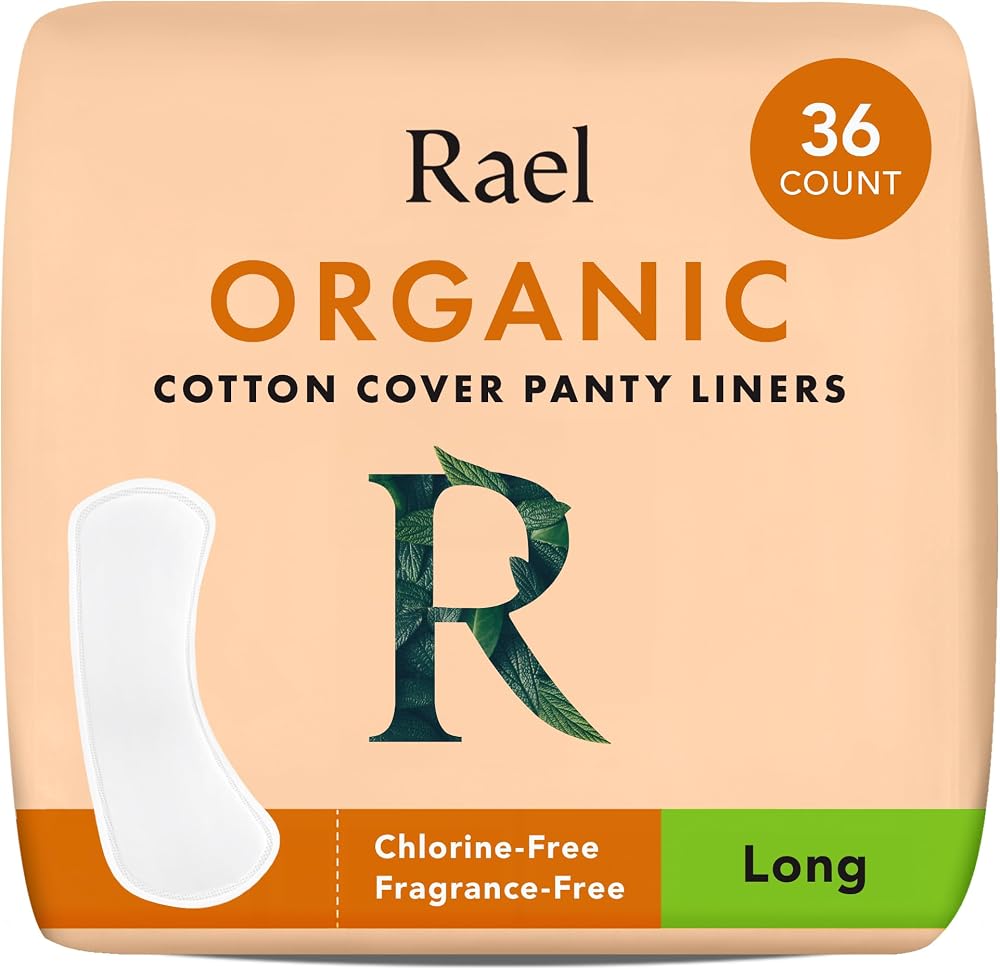 Rael Organic Cotton Panty Liners Light Absorbency 36 Count