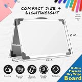 Fridge Magic Compact Desk Whiteboard Double-Sided Magnetic Folding Easel 40x30cm view 3