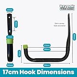 keypak 6pk Garage Storage Hooks Set Heavy Duty 30kg Capacity Assorted Sizes view 6