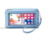 Women Touch Screen Purse Small Crossbody Phone Bag RFID Protection Wristlet Cell Phone Wallet