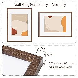 12x16 Picture Frames, Solid Oak Wood