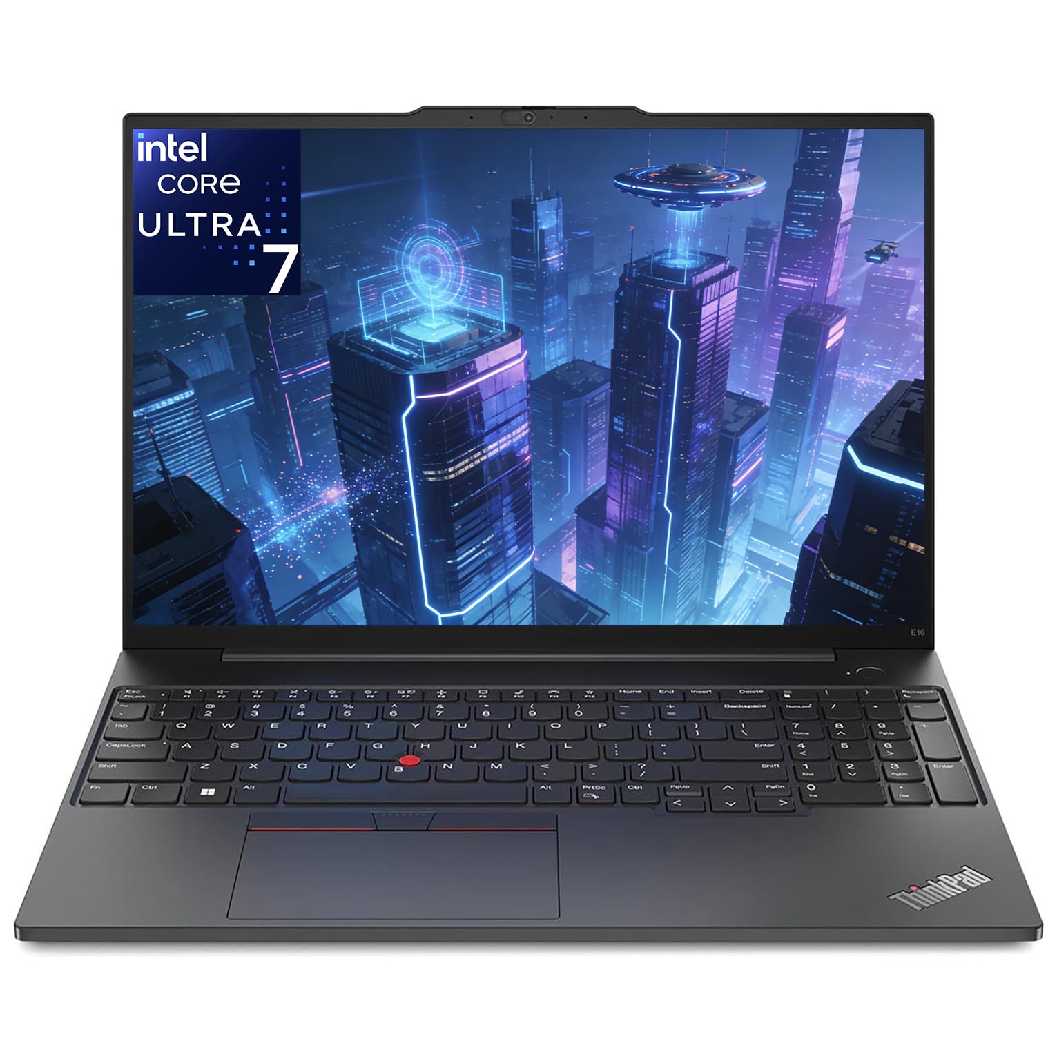 Lenovo ThinkPad E16 Gen 3 Business Laptop Computer, Intel Ultra 7 255H (2026 Edition), 16GB DDR5 & 1TB SSD, Long Battery Life, AI-Ready, Fingerprint Reader, Windows 11 Pro, Multiple I/O Ports