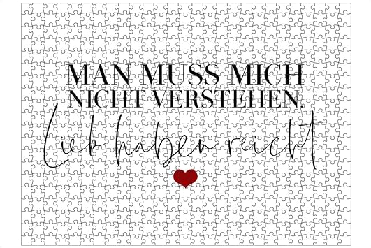 Artboxone Ravensburger Puzzle L 500 Teile Typografie Verstehen Und Lieb Haben Puzzle Typografie Spruch Spruche Amazon De Spielzeug