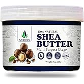 AJB Global African Raw shea butter- Unrefined,100% Pure - Natural Moisturizer for Skin & Hair 8 oz (228) g