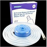 Silicone Tube and Weight Block Set for 5 Gallon Jug Bottle Water Dispenser | Food grade replacement silicone tubing &amp; weighted block with most USB 5 gallon water jug pump, keep stable water supply daily